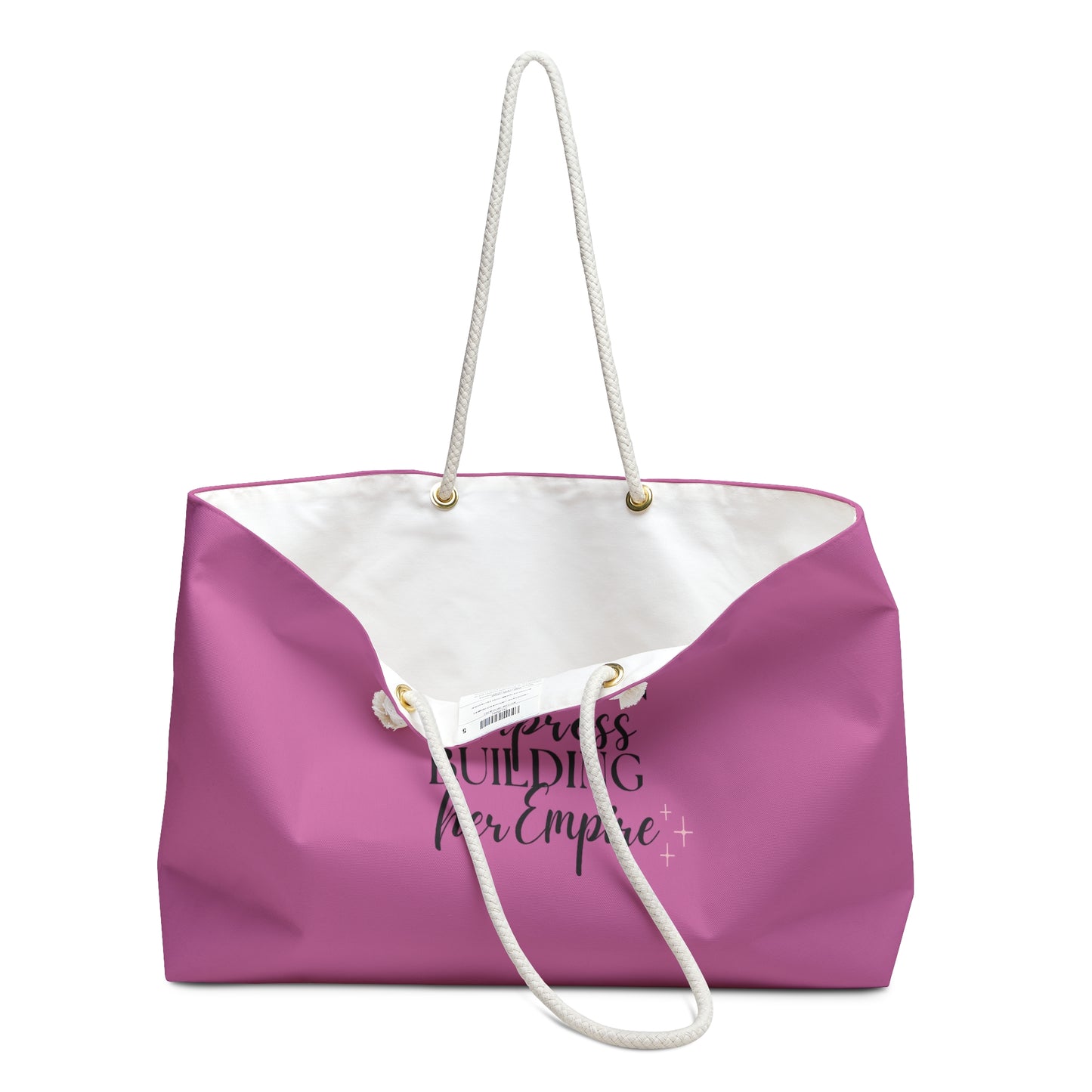 "Just an Empress Building her Empire" Weekender Beach Bag - Oversized & Durable