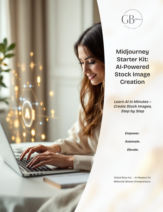 Midjourney Starter eBook - AI Powered Image Creation Guide + BONUS 25+ Done-for-You Prompts Ready to Use