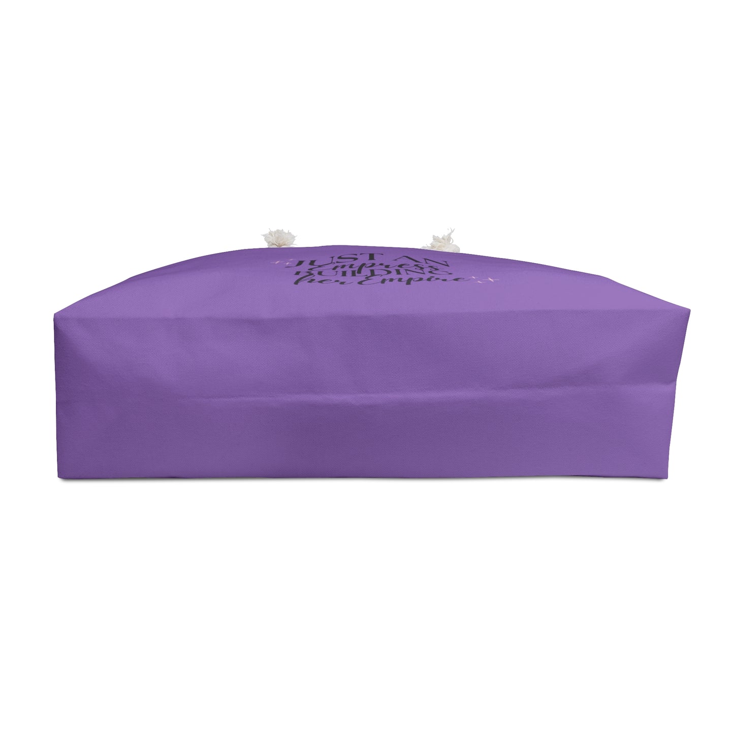 Just an Empress Building her Empire" Weekender Beach Bag - Purple - Oversized & Durable