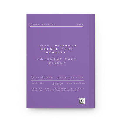 Amazing Things Are Always Happening To Me Hardcover Journal Matte Purple